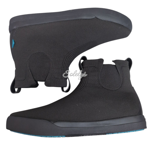 Vessi Weekend Chelsea Mens 11 Asphalt Black Waterproof Knit DymaTex Sneaker Boot - Picture 11 of 11